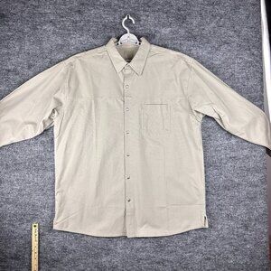 Vintage 90s Marlboro Men's XXL Denim Jacket, Color Beige, Metal Button Up, New